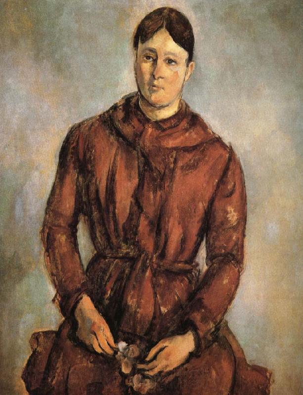 Paul Cezanne to wear red clothes Mrs Cezanne France oil painting art